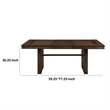 Voz 59-77 Inch Dining Table-Extendable-Trestle Base-Walnut Brown Veneer