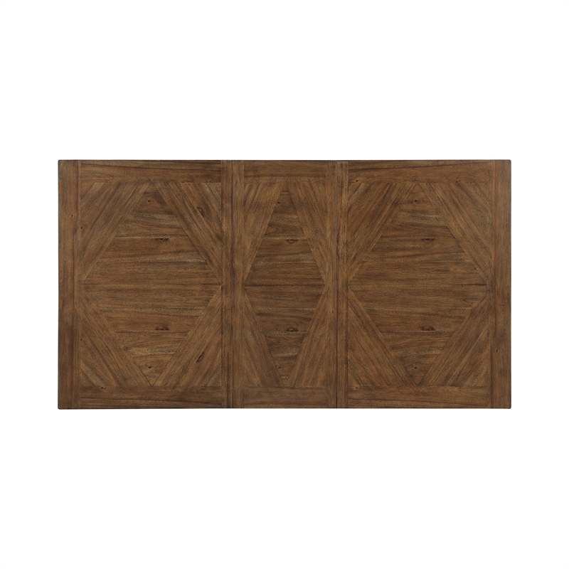 Nil 60-78 Inch Dining Table-Extendable Top-6 Seater-Cherry Solid Wood