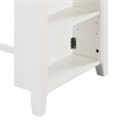 Ham 36 Inch Counter Height Small Dining Table with Shelves-USB Port-White