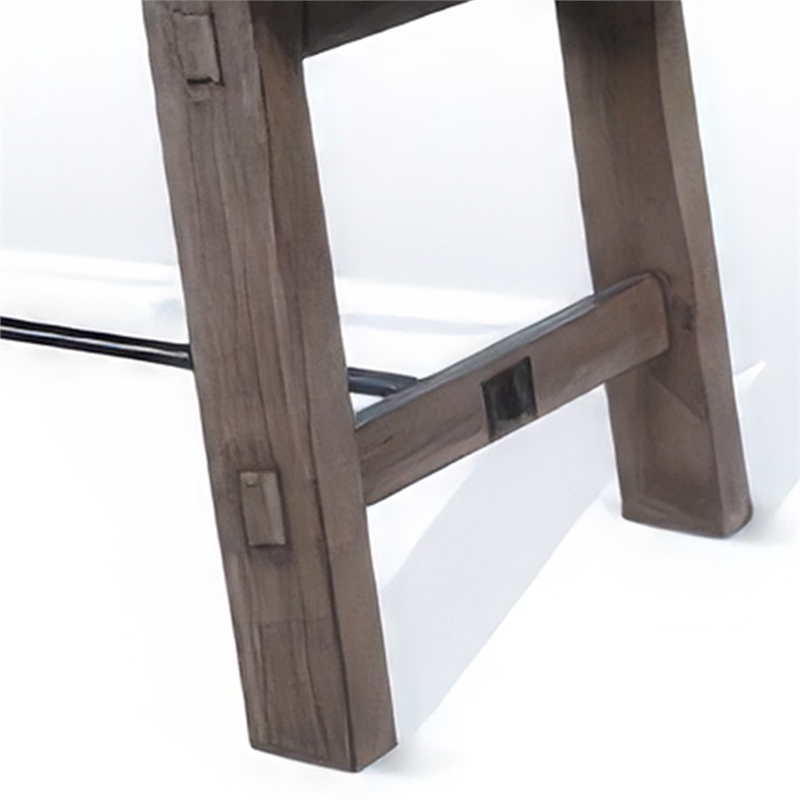 Yael Dining Table-Light Brown Mahogany Wood-Extendable 76-106 Inch