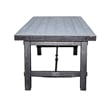 Rena Dining Table with Turnbuckles-74 Inch Black Sand Mahogany Wood