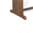 Camie Dining Table-60 Inch Rectangular Plank Top-Brown Mahogany Wood