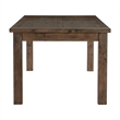 Rick Dining Table-79 Inch Rectangular Top-Natural Brown Rubberwood