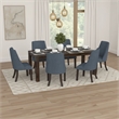 Harry Dining Table-Straight Legs-Rectangular Brown Acacia 79 Inch
