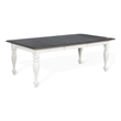 Orso Dining Table-White Mindi Wood-Rectangular Extendable 60-84 Inch