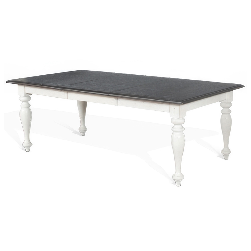 Orso Dining Table-White Mindi Wood-Rectangular Extendable 60-84 Inch