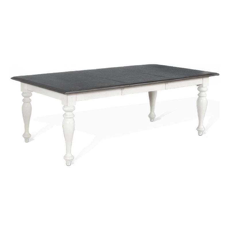 Orso Dining Table-White Mindi Wood-Rectangular Extendable 60-84 Inch