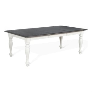Orso Dining Table-White Mindi Wood-Rectangular Extendable 60-84 Inch