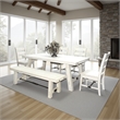Rena Dining Table with Turnbuckles-74 Inch Mahogany Wood