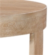 Milan Coffee Table- 32 Inch Round Top- Mango Wood - Open Sled Base