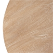 Milan Coffee Table- 32 Inch Round Top- Mango Wood - Open Sled Base