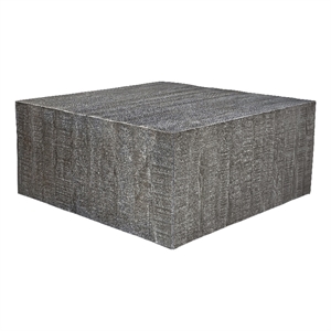 Rydan Coffee Table - 33 Inch Square Block Top - Mango Wood
