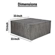 Rydan Coffee Table - 33 Inch Square Block Top - Mango Wood
