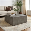 Rydan Coffee Table - 33 Inch Square Block Top - Mango Wood