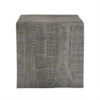 Rydan Side End Table - 19 Inch Square Block Top - Mango Wood