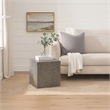 Rydan Side End Table - 19 Inch Square Block Top - Mango Wood