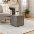 Rydan Side End Table - 19 Inch Square Block Top - Mango Wood