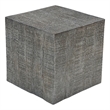 Rydan Side End Table - 19 Inch Square Block Top - Mango Wood