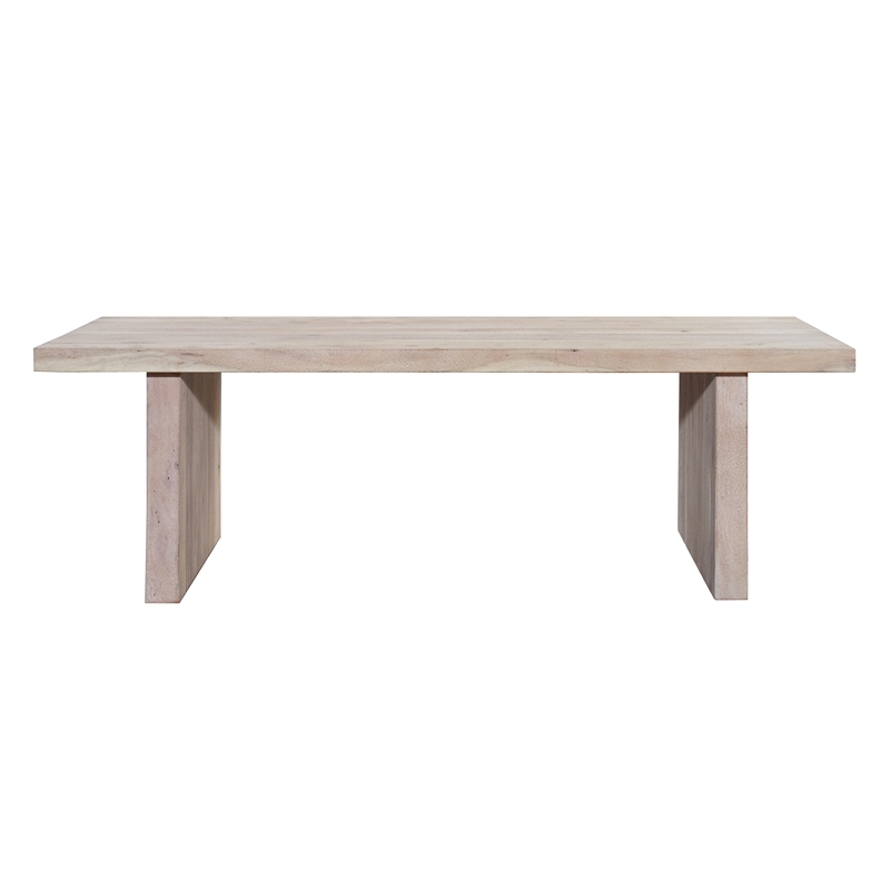 Nira Coffee Table - 48 Inch Rectangular Top - Handcrafted Acacia Wood