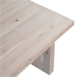 Nira Coffee Table - 48 Inch Rectangular Top - Handcrafted Acacia Wood