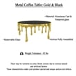 Capri Coffee Table - 36 Inch Round Glass Top - Melting Drip Design
