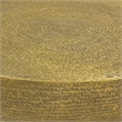 Terminus Coffee Table- 36 Inch Round Bowl Base with Hand Etched Texture