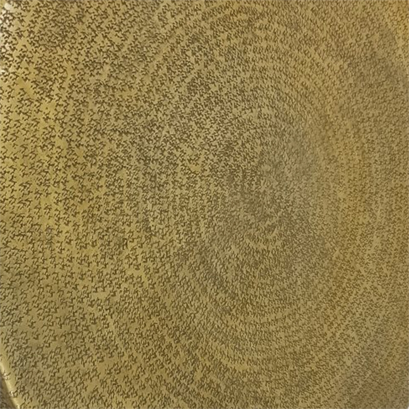 Terminus Coffee Table- 36 Inch Round Bowl Base with Hand Etched Texture