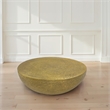 Terminus Coffee Table- 36 Inch Round Bowl Base with Hand Etched Texture