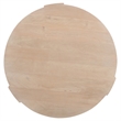 Joana Coffee Table- 35 Inch Round Drum Shape with 3 Legs- Sandblasted Mango Wood