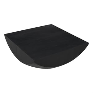 Joanie Coffee Table - 36&quot Square Top - Handcrafted Mango Wood - Rounded Base