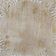 Accent Side Table- 24 Inch Round Top- Mango Wood Floral Cut Out Carved Motifs