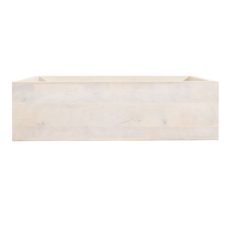 Keli 52 Inch Sofa Console Table- Mango Wood Handcrafted Open Frame