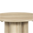 Hazel Coffee Table with 3 Pillar Legs- 35.5 Inch Round Top- Mango Wood