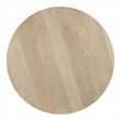 Hazel Coffee Table with 3 Pillar Legs- 35.5 Inch Round Top- Mango Wood
