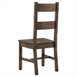 Caly 7pc Rectangular Dining Table Set- 6 Ladderback Side Chairs- Rustic