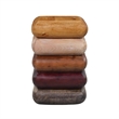 Zyra 18 Inch Side End Table- Sculptural Stacked Design- Mango and Acacia Wood