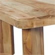 Cascade 32 Inch Coffee Table- Handcrafted Acacia- Square Top- Wide Panel Legs