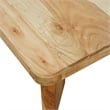 Cascade 32 Inch Coffee Table- Handcrafted Acacia- Square Top- Wide Panel Legs