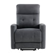 Woxo Power Lift Recliner Chair with Heat- Massage- Gray Microfiber