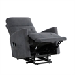 Woxo Power Lift Recliner Chair with Heat- Massage- Gray Microfiber