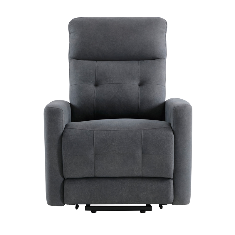 Woxo Power Lift Recliner Chair with Heat- Massage- Gray Microfiber