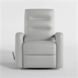 Kamo Manual Recliner Swivel Chair- 32 Inch- Smoke Gray Faux Leather