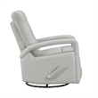 Kamo Manual Recliner Swivel Chair- 32 Inch- Smoke Gray Faux Leather
