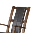 Jenne Rocking Chair- Faux Leather Seat and Back- Antique Dark Brown