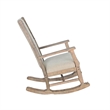 Rena Rocking Chair- Cushion Seat and Back- Brown Mahogany Mindy Wood