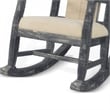 Rena Rocking Chair- Cushion Seat and Back- Black Mahogany Mindy Wood