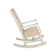 Rena Rocking Chair- Cushion Seat and Back- White Mahogany Mindy Wood