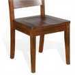 Reggie Dining Chair Set of 2- Ladderback- Dark Brown Mahogany Wood