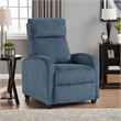 Pary Manual Push Back Reclining Chair with Midnight Blue Corduroy