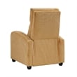 Pary Manual Push Back Reclining Chair with Yellow Ribbed Corduroy
